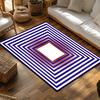 Tuniu Geometric Striped Rug Modern Living Room Floor Carpet Mat Non-Slip Decoration
