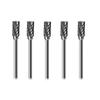Professional Grade 5pc Carbide Burrs Set 3x6mm Rotary Drill Bits for Welding Metal Deburring and Wood Sculpting