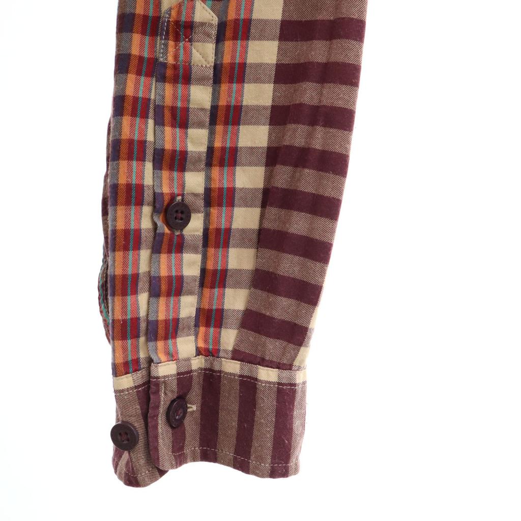 patagonia Check Pattern Long sleeve shirt S Beige 53837 Outdoor Men's Used