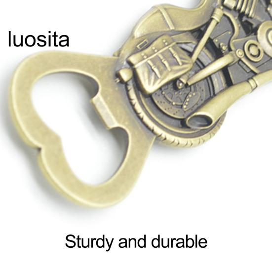 Kreative Nachahmung Retro Motorrad Flaschenöffner, Zinklegierung Bieröffner Geburtstag Weihnachten Festival Geschenk