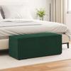 Stool Dark Green 101 x 41 x 40 cm Velvet and Engineered Wood