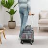 Lightweight Foldable Travel Bag with Spinner Wheels and Pull Handle for Men and Women