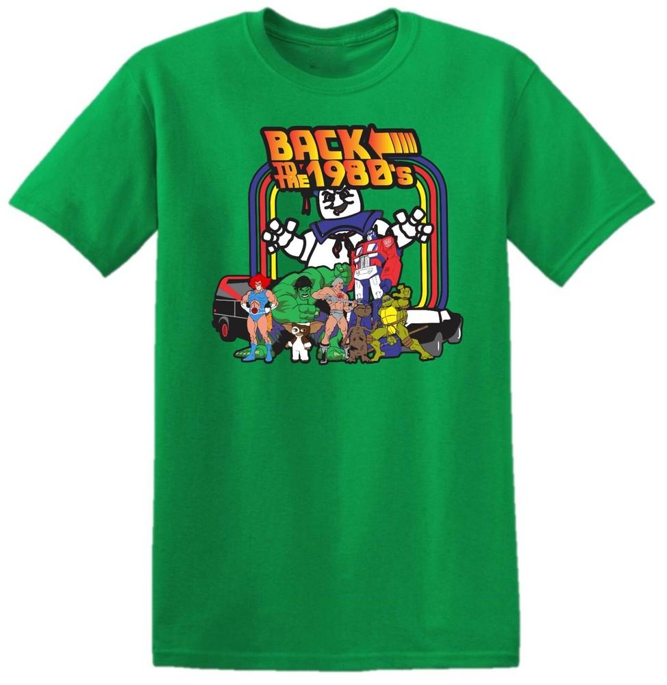 Back To The 80s Icon Tshirt Superheroes Cartoon Character Retro Kids Unisex Top S