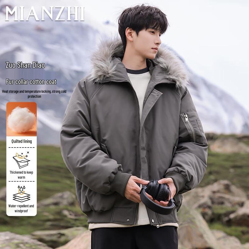 

Men s Hooded Padded Winter Jacket M