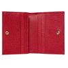 Gucci GG Marmont Gold Label Logo Bi-fold Flap Leather Card Holder Women's Red