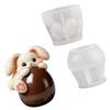 Flexible Silicone Mousse Cake Molds Rabbit Eggs Shaped Shape Chocolate Baking Mould Bakeware for Parties and Celebration