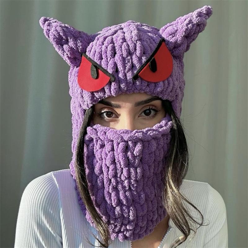 

Вязаная крючком шапка с ушками кролика Миффи, шапка с ушками кролика для взрослых Миффи Adult 57-59cm