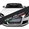 ZOPJT1 Carbon Fibre Color Car Windshield Sticker Decal for Alfa Romeo Logo Stelvio Brera Giulia 166 156 159 147 155 Mito GT Giulietta