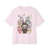 2025 new unisex T-shirt Harajuku fun cartoon labubu printed top