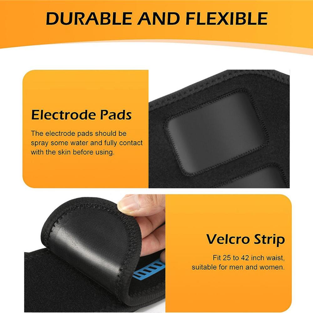 39 Levels 10 Modes Rechargeable Arm Leg Abdominal Massager Waist Belt Fitness Equipment Muscle Toner Abdominal Muscle Training