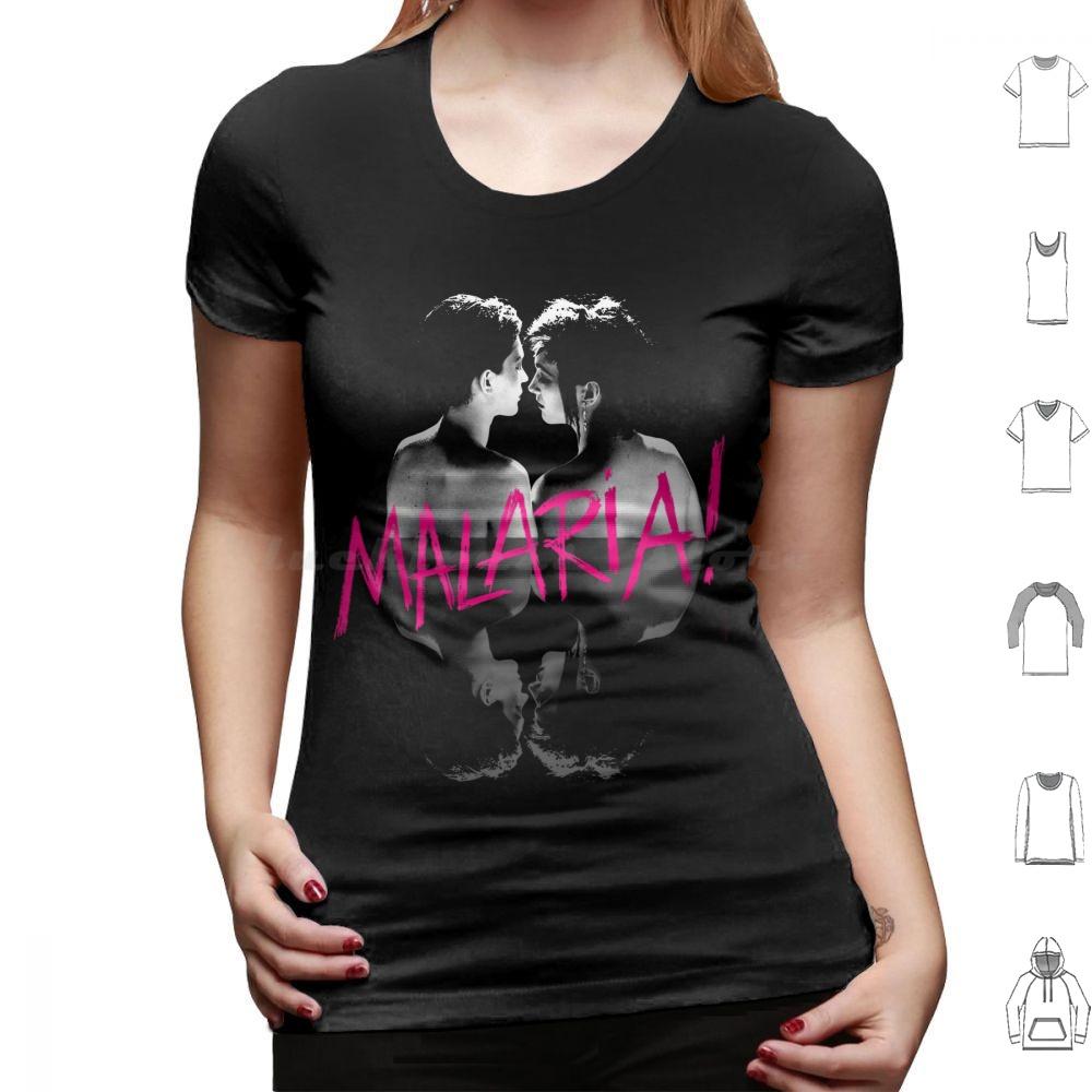 Malaria T Shirt Cotton Men Women DIY Print Neue Deutsche Welle Malaria 80s Industrial Metal Punk Post Punk Gothic Dark Black
