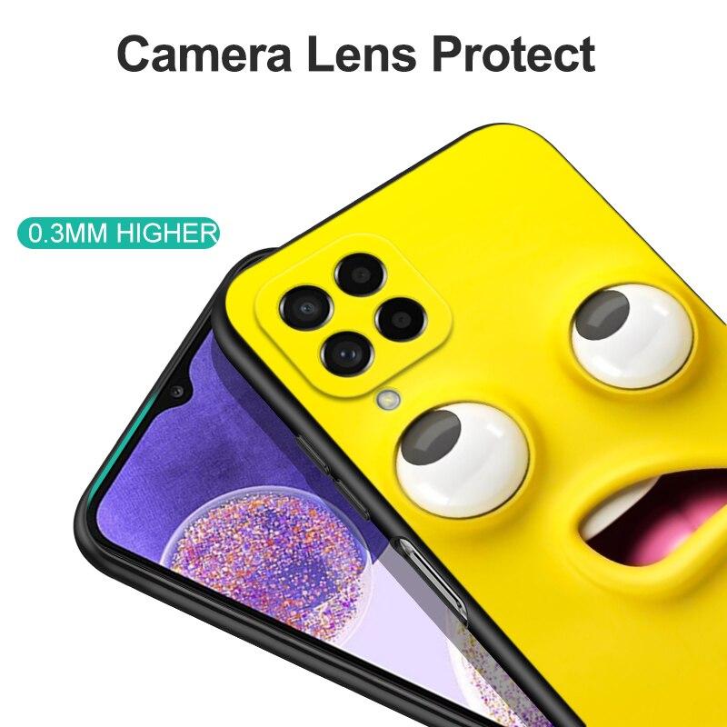 For Samsung Galaxy M53 5G Case Phone Back Cover M 53 m536 Case Soft Silicone Black Tpu Case cute funy