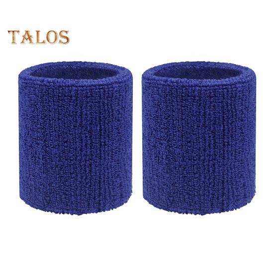 

2 шт. напульсники для мужчин и женщин, влагоотводящие спортивные напульсники для тенниса, баскетбола, бега, спортзала, тренировок темно-синий