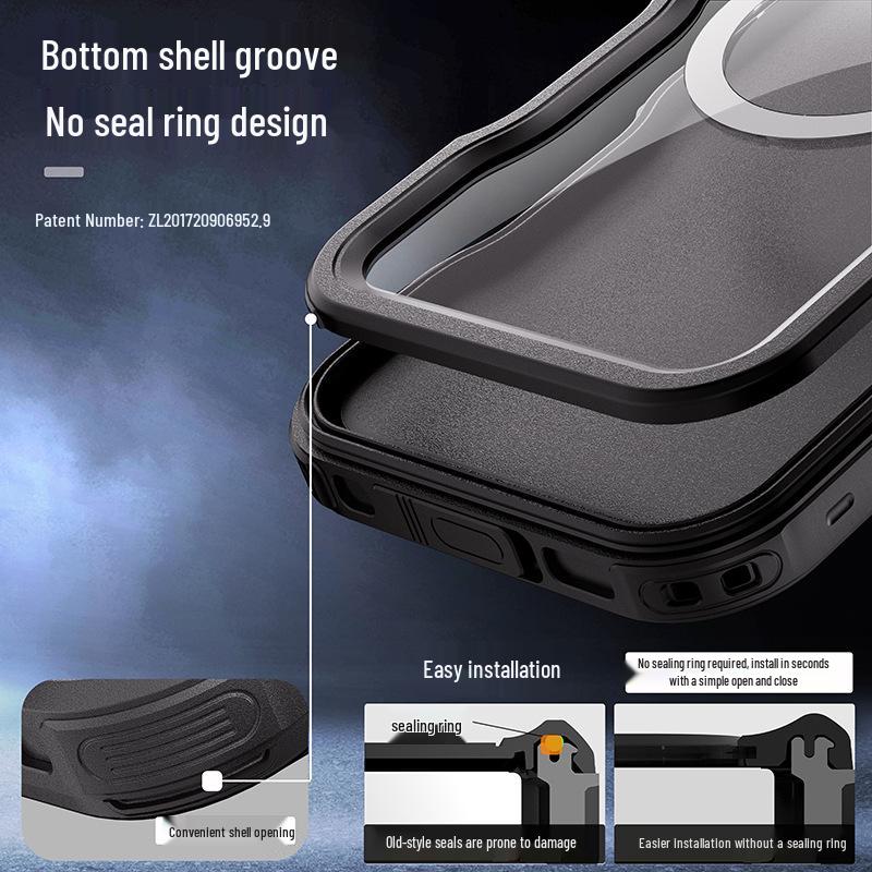 Red Pepper iPhone 16 Pro Max Waterproof Shockproof Diving Case