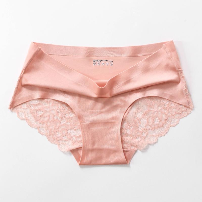 7 Teile/satz frauen Frühling Alle-spiel Große Größe Kausalen Spitze Slip Damen Sommer Mittlere Taille Einfarbig Nahtlose unterhose