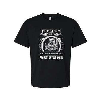 Unisex Freedom Is Not Free US-Soldat Grafik-T-Shirt
