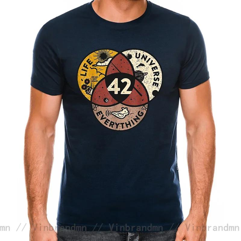 2026 Fashion Custom 42 Hitchhiker Guide To The Galaxy T Shirt Unisex The Meaning Of Life Scifi Tshirts Retro Science Guide Tshir