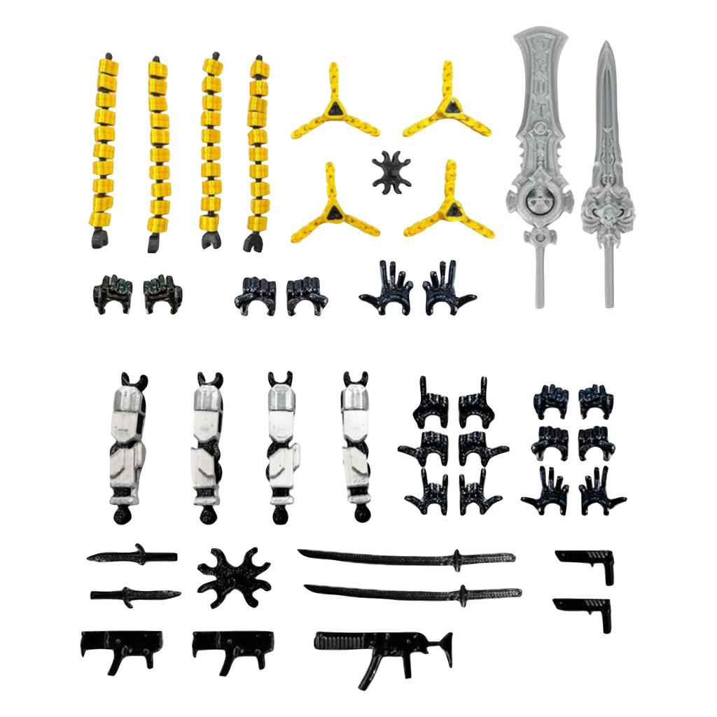 3D Action Figure Set (Assembly Completed) 2 Pcs, 3D Printed Multi-, 13 Action Figures, Multi-Articular Mobile Robot,Desktop Decorati