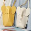 Cute Elephant Crossbody Bags For Girls Women Leather Soft Small Purses Card Wallet Phone Shoulder Bags Solid Color Mini Wallet