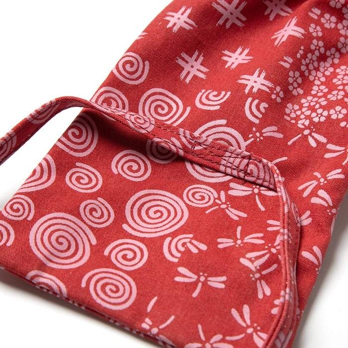 [Ikenkashi] Kendo Shinai Bag with Shoulder Strap, 3-Piece Set, Red