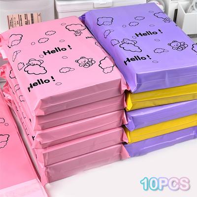 10 Stück Kurierbeutel Umschlag Verpackungsbeutel Rosa Wasserdicht Selbstklebend Verschlussbeutel ADM