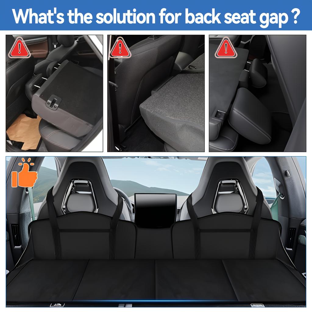 Car Rear Extension Panel Mattress Foldable Travel Mattress Sleep Cushion Extension Panel Rear Seat Neutral Panel Support