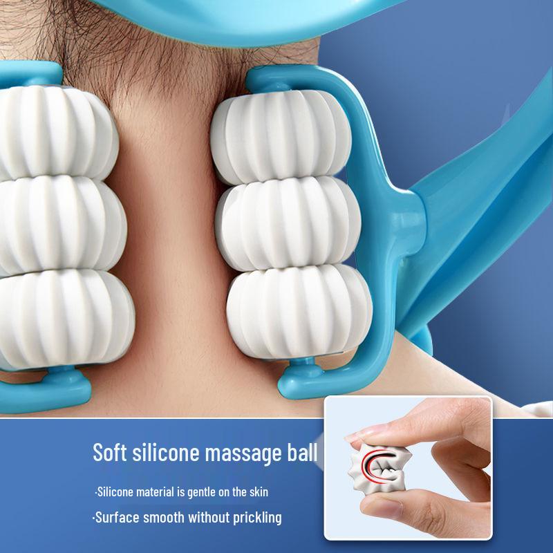 Handliches 6-Rollen-Nacken- und Schultermassagegerät