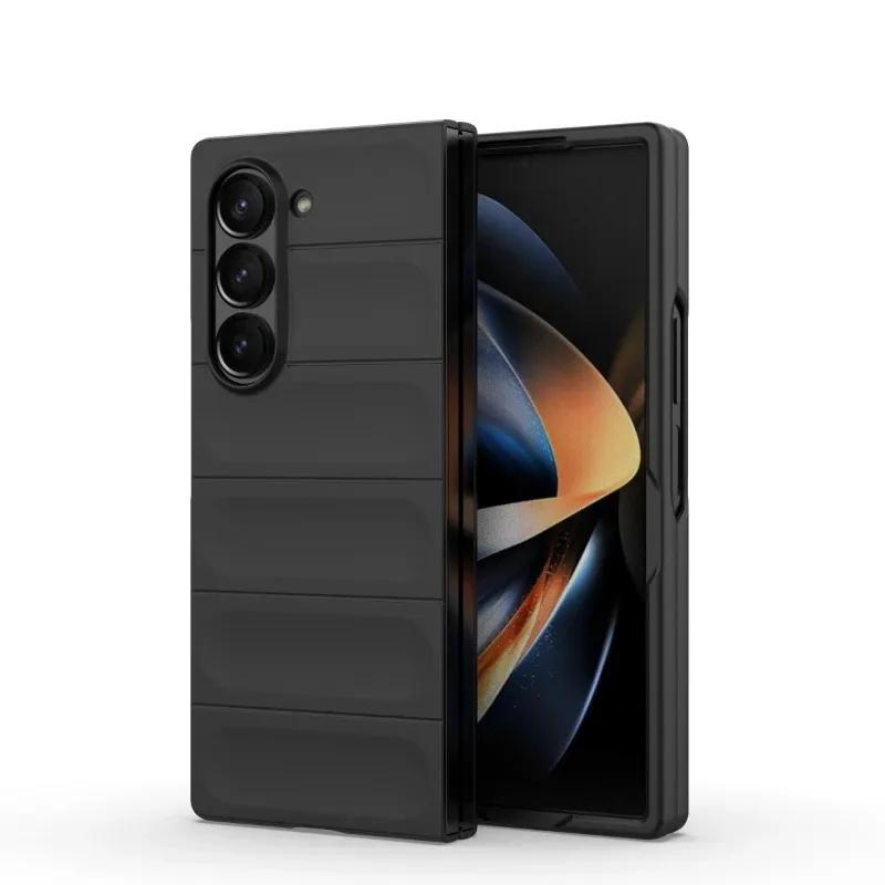 Case For Samsung Galaxy Z Fold 7 6  4 Galaxy Z Flip 7 6  4 Silicone Protective Cover Coque Capa Fundas