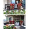 Realistic Silk Plastic Violets Wall Mounted Floral Display Maintenance Frees Indoor Decorative Flower Accessory