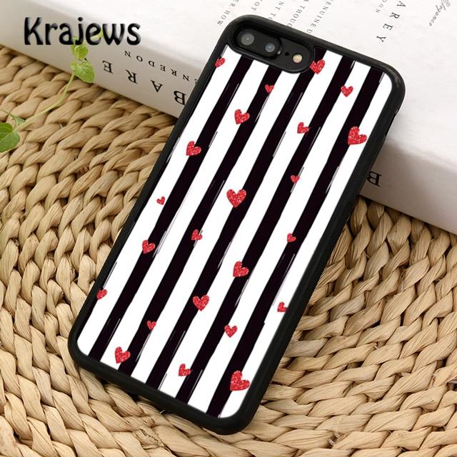 Krajews Black White Stripes Soft Phone Case Cover For iPhone 14 5 6s 7 8 Plus X XR XS 11 12 13 Pro Max Samsung S21 S22ultra Plus