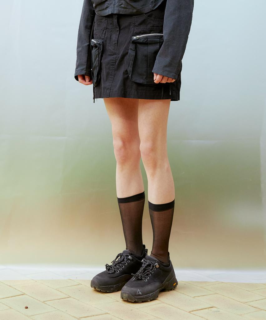 13MONTH Cargo Mini Skirt (Black)