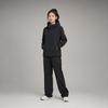 Anta All-Weather Series Solid Color Slim Fit Fleece Lined Hooded Jacket Women jackets Basic-Black 162410702-3