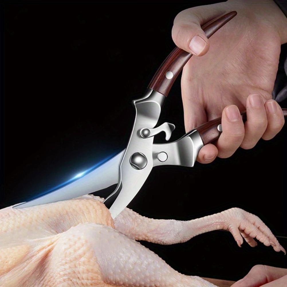 Stainless Steel Kitchen Scissors High-quality Chicken Bone Fish Cutting Barbecue Scissors Camping Scissor Kitchens Accessories