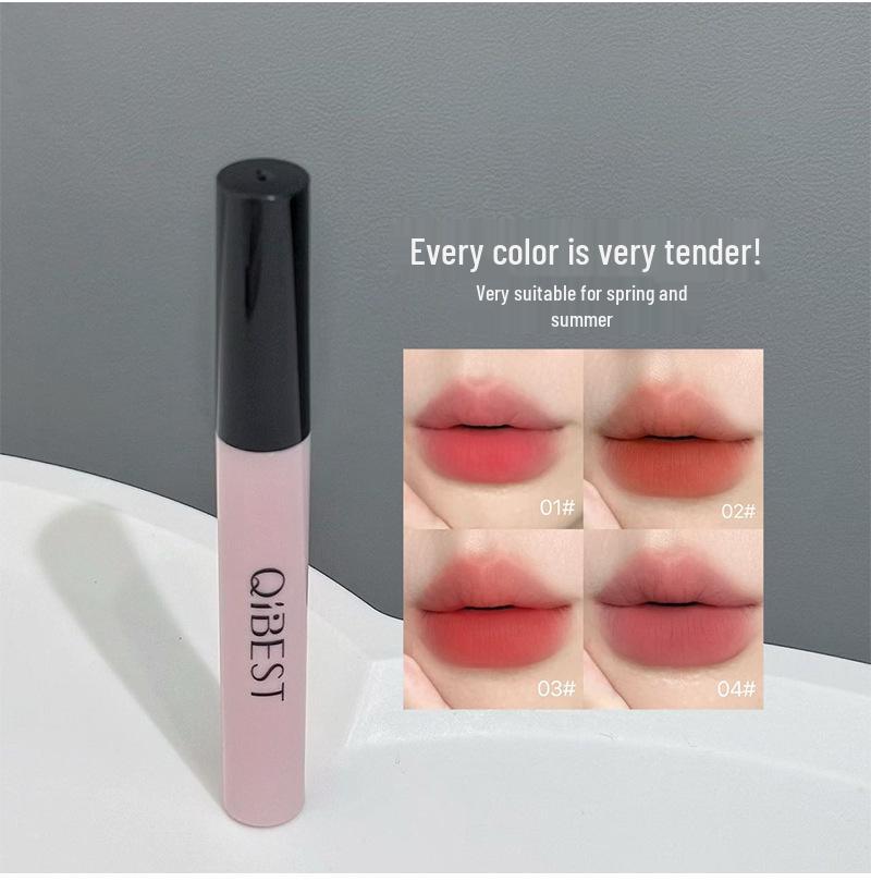 Set Machiaj QIBEST Pudră Cerneală: Ruj, Pudră Compactă, Noroi de Buze, Luciu de Buze, Rimel - Cutie Cadou Frumusețe