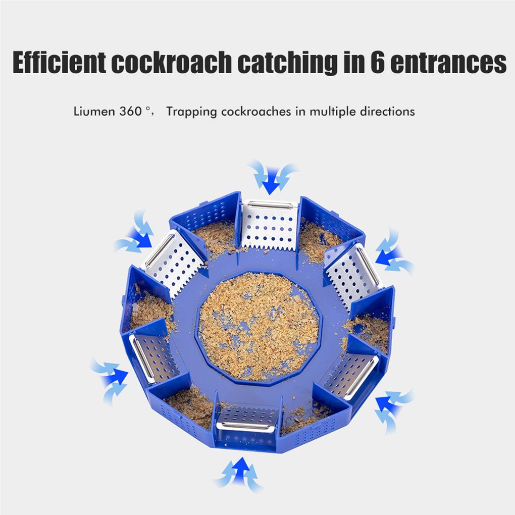 Cockroach Trap Box Insect Catching Case Tool Small Size Rooms Kitchen Cockroaches Catcher Trapping Container Bugs Catch Devices