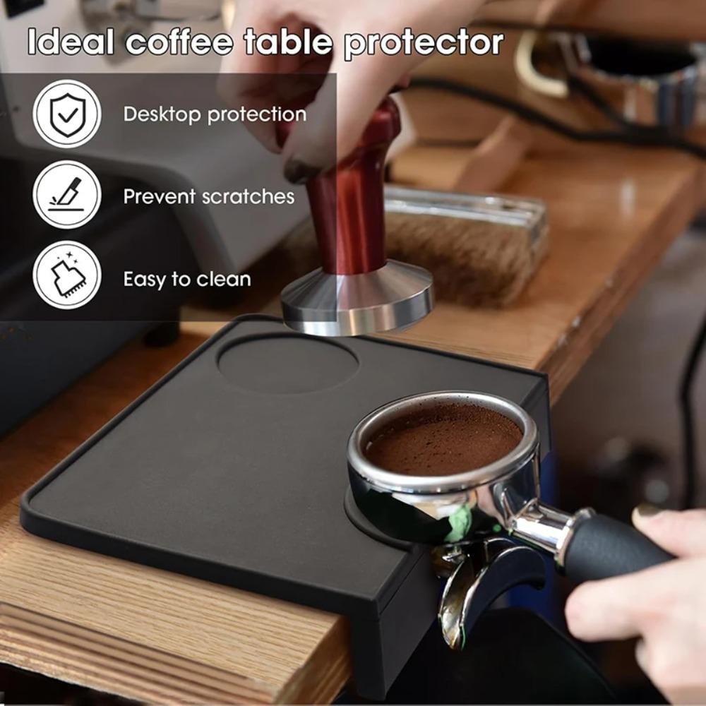 Corner Edge Silicone Coffee Tamper Mat Non-Slip Coffee Powder Press Pad Espresso Tamping Pad Cafe