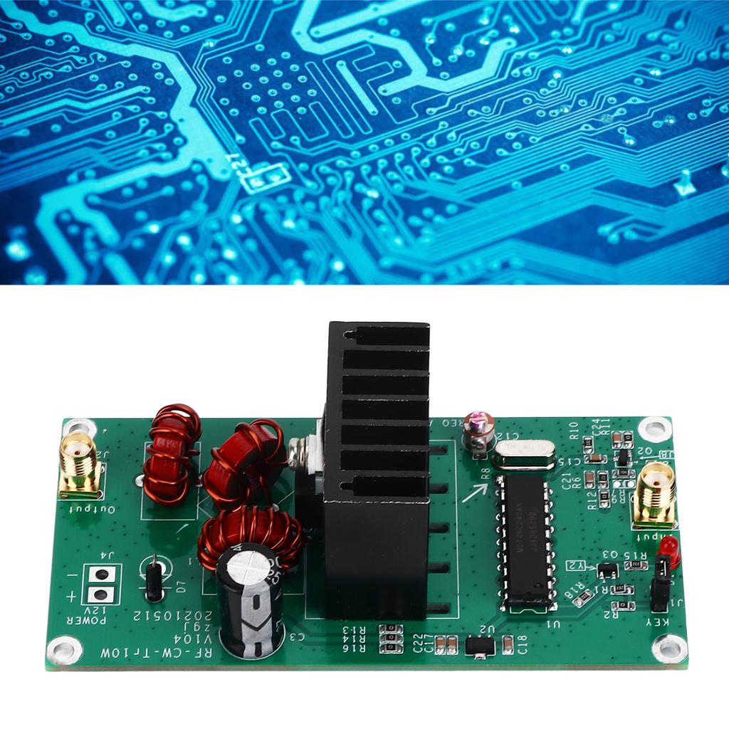 10W 13.56MHz QRP CW Radio Transmitter Module Wireless Power Amplifier Board 8‑15V XR‑106
