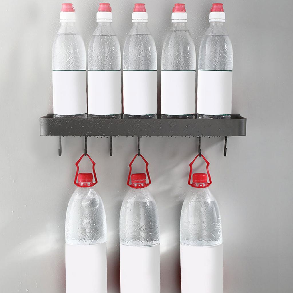 Bathroom Shower Shelf Wall Mounted Towel Storage Rack Shampoo Organizer Holder