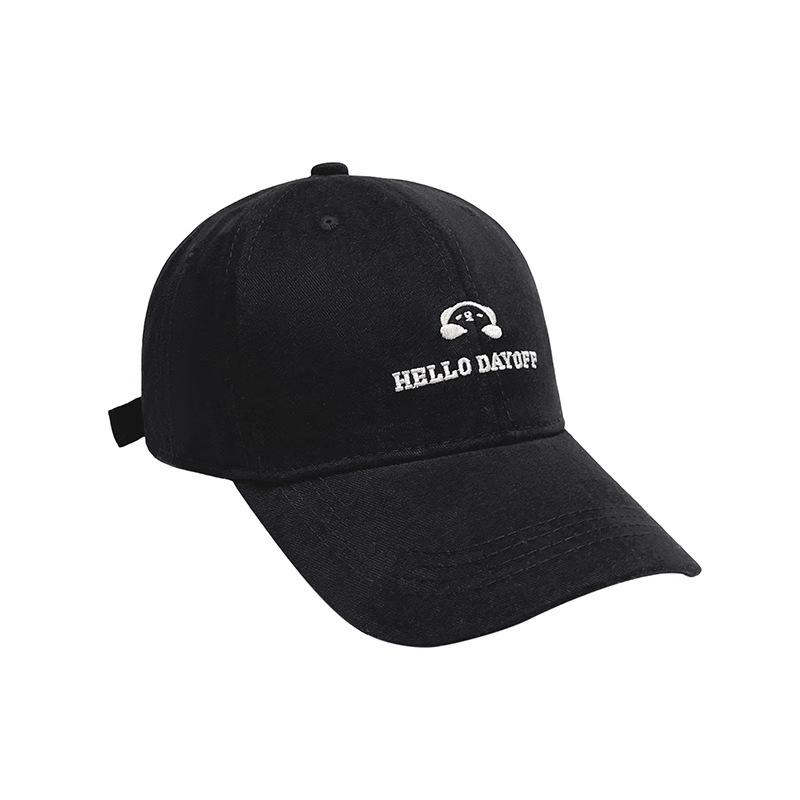 Big head circumference hat women's deepened widened brim showing face small baseball cap spring and summer versatile sunshade cap men's
