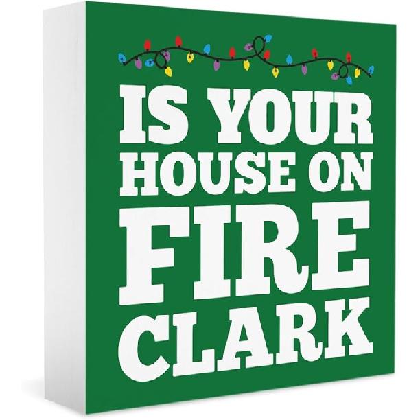 Christmas Vacation Funny Decorations - Xmas Holiday Sign, 5 X 5 Inches