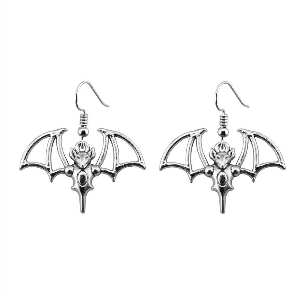 Gothic Spider Charm Dangle Earrings Halloween Horror Arachnid Drop Earrings Dark Punk Goth Jewelry
