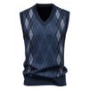 Men S V Neck Slim Fit Fleece Pullover Knit Vest