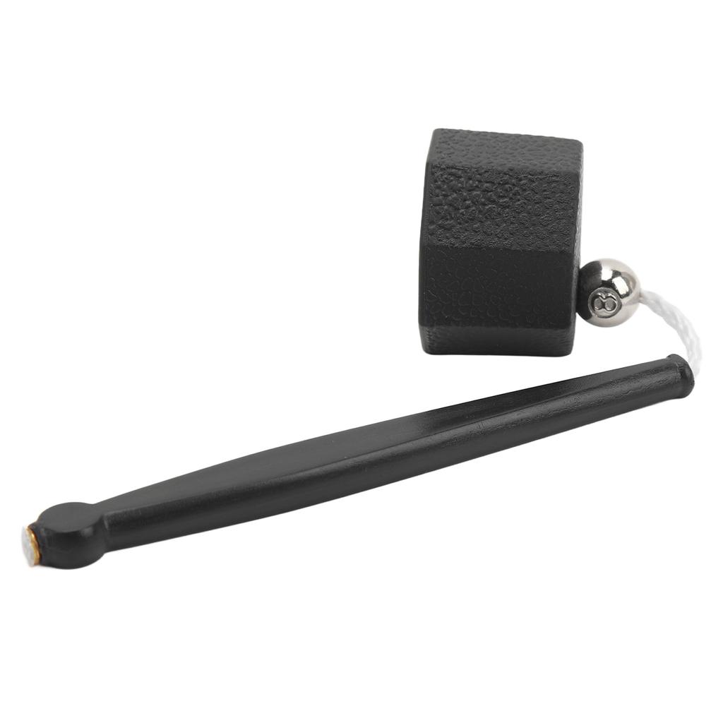 Pool Cue Chalk Holder Cover Octagonal Design Lightweight Black Plastic Pool Chalk Holder for