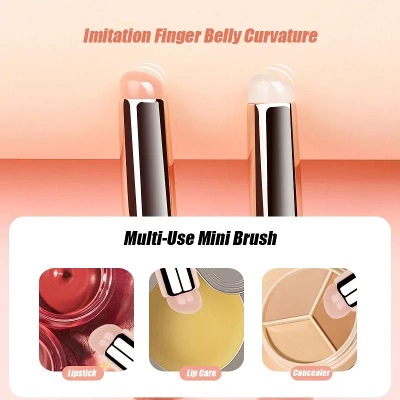 Silicone Lip Brush Clear Stick Lipstick Brush Comes With Cover Professional Lip Smudge Brush