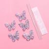 Embroidered Butterfly Diy Cake Dessert Decoration Birthday Party Decoration Supplies 5Pcs/Pack