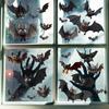 Halloween, Cartoon, Cute Bats, Glass Window Stickers, Festive Atmosphere Decoration, Store Static Stickers, Party Decorations