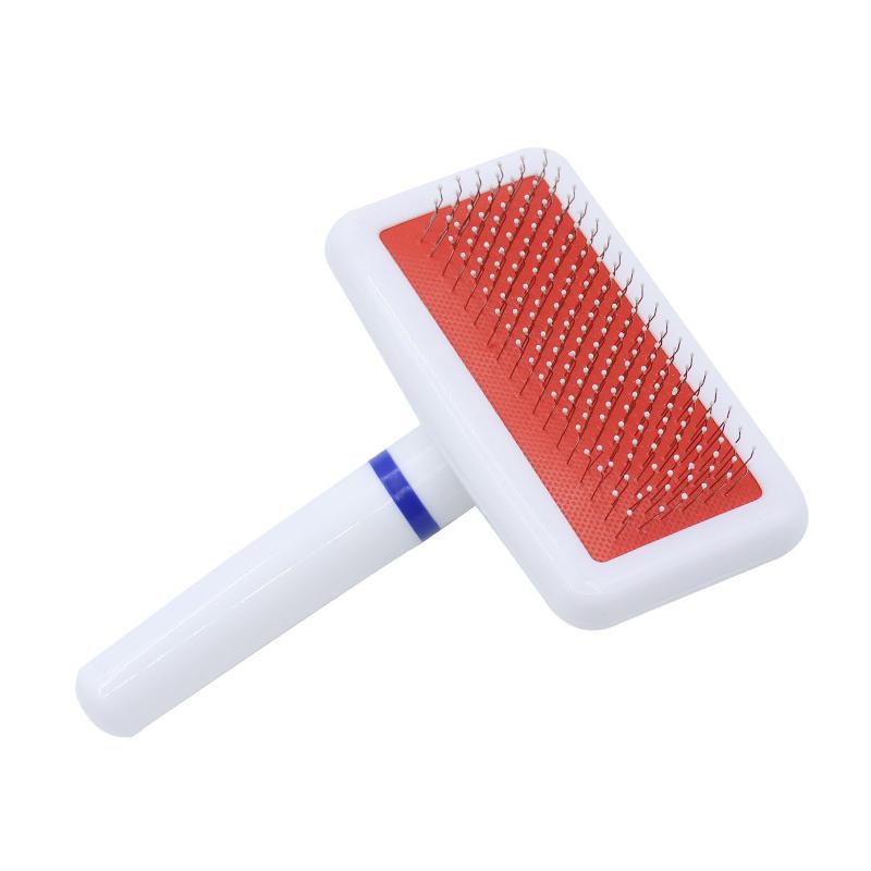 

Pet Grooming Comb For Dogs Cats Puppies Small Pets Hair Remover Brush Needles Shedding Control Fur Tool червоний