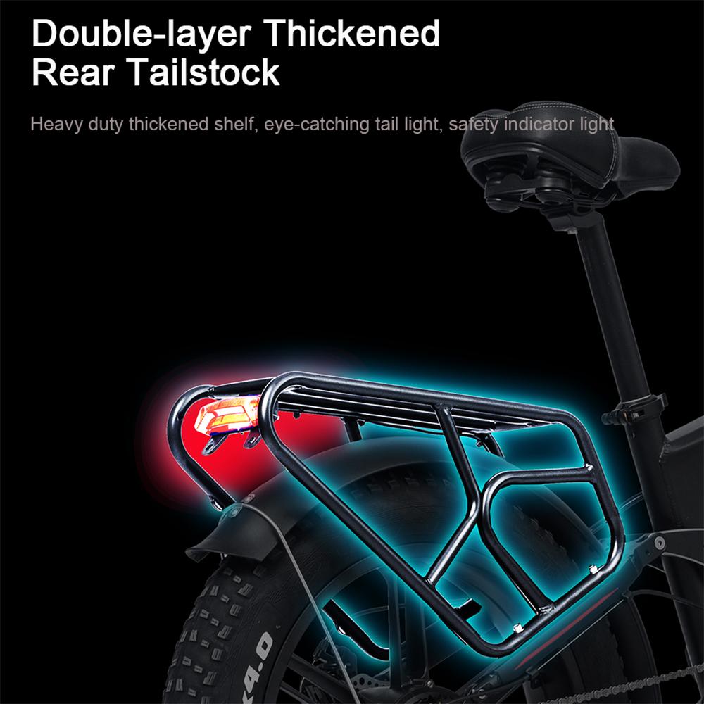 RANDRIDE Bicicletă electrică pliabilă 20*4.0 anvelope late Frâne pe disc duble Bicicletă electrică motor 1000W Suspensie completă bicicletă electrică YX20M