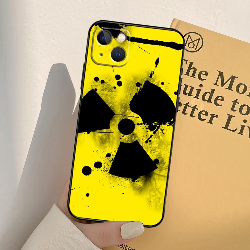 Nuclear Radiation Emblem Case For iPhone 13 14 Pro Max 11 12 Mini 6S 7 8 Plus SE 2020 2022 X XR XS MAX Cover Coque