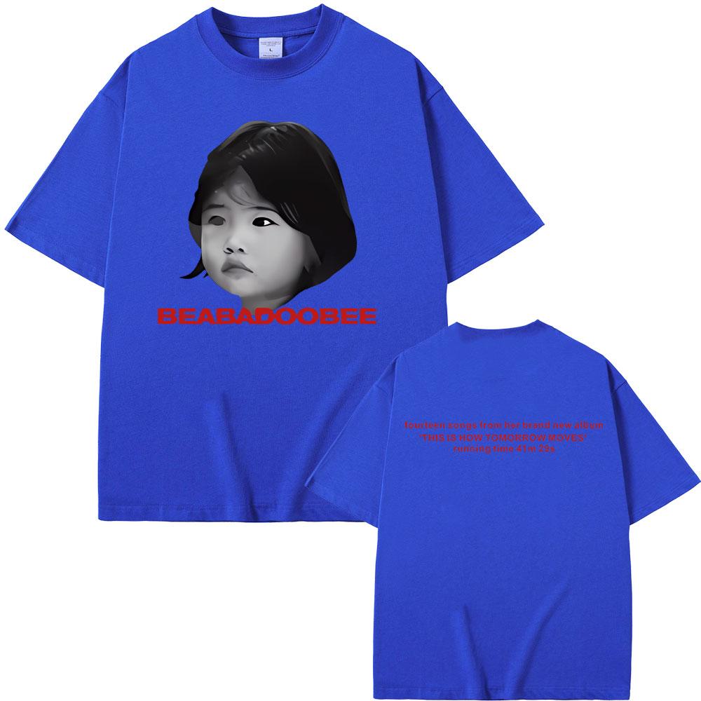 Beabadoobee T-skjorte Dette er hvordan morgendagen beveger seg Album Grafisk T-skjorte Menn Kvinner Mote Rund hals Oversized Kortermet T-skjorter